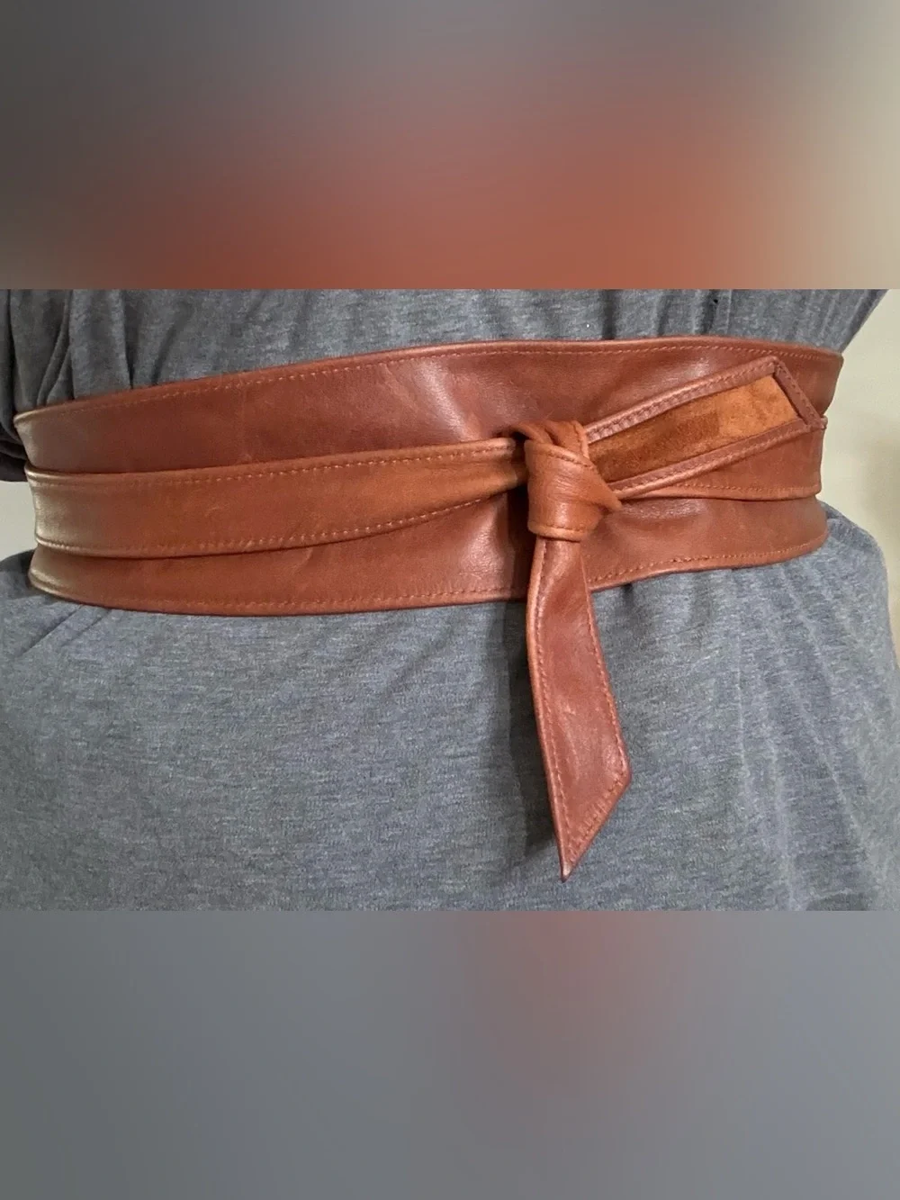 BRAVE Leather Wrap Tie Belt - Made in Canada